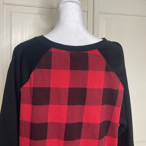 Torrid Classic Fit Cozy Fleece Crew Neck Raglan Sweatshirt Size 2X Long Sleeve - Picture 7 of 11